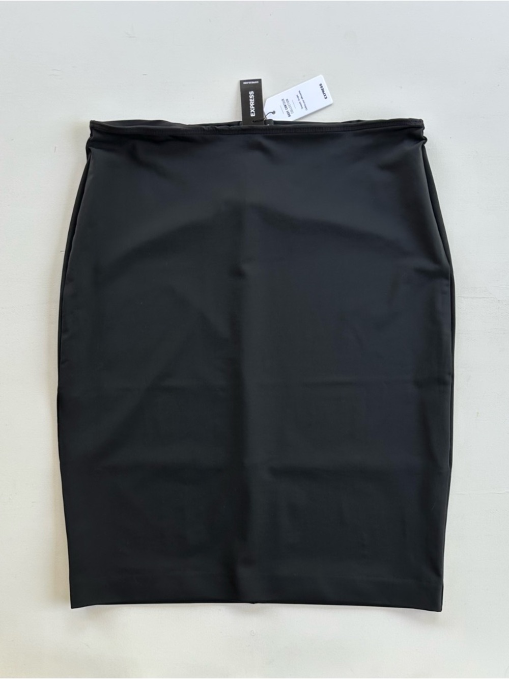 Express Body Contour Skirt Black Stretch Sculpting Bodycon Women’s Size XL NWT